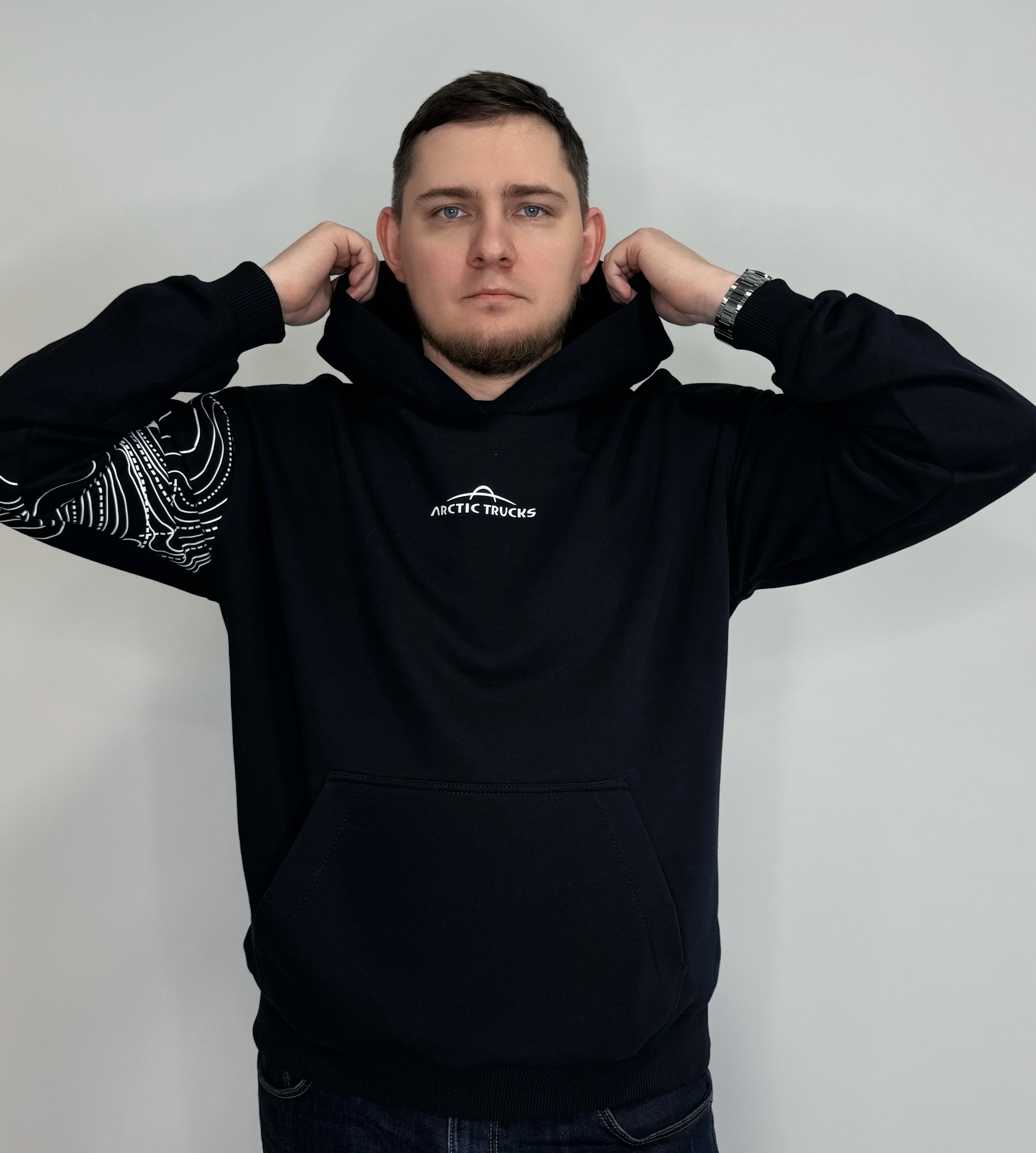 худи Arctic Trucks темно-синего цвета, размер M