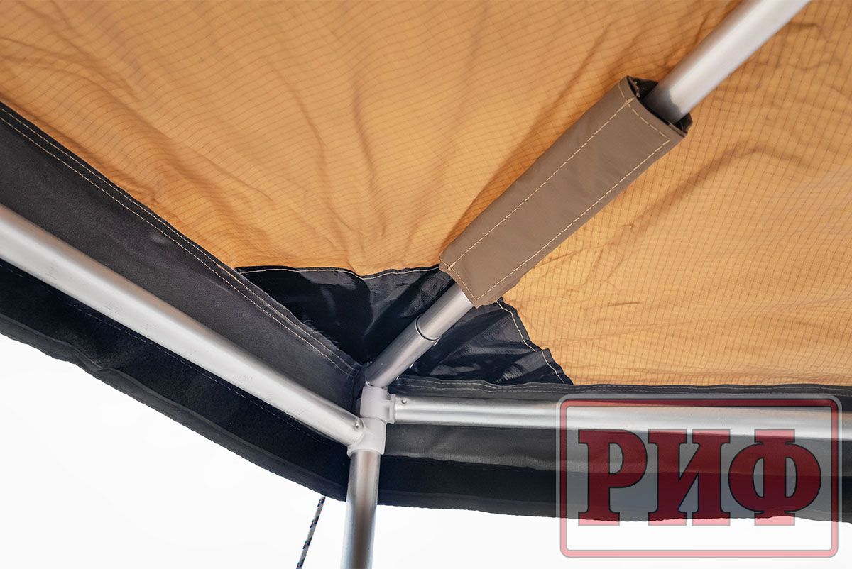 Маркиза автомобильная РИФ комбинированная (прямоугольная с веерной частью) 2,0х2,0 м (правая)