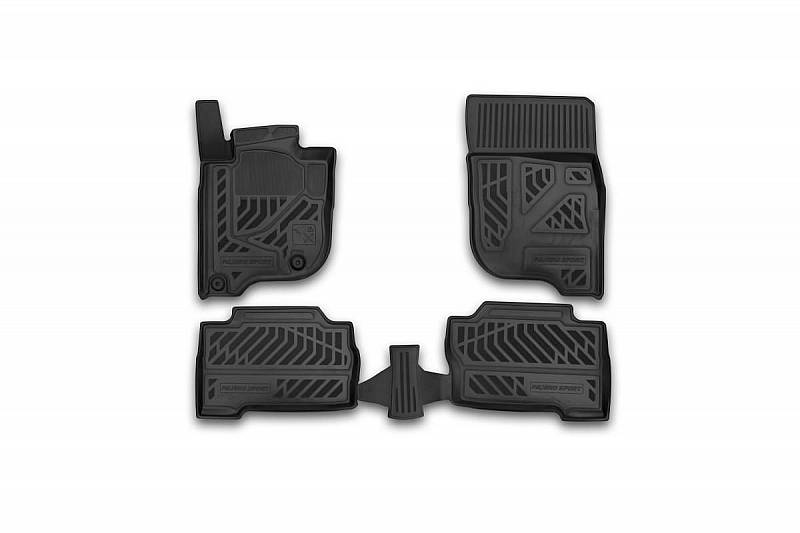 КОВРЫ РЕЗИНОВЫЕ, ВЫСОКИЙ БОРТ для MITSUBISHI Pajero Sport