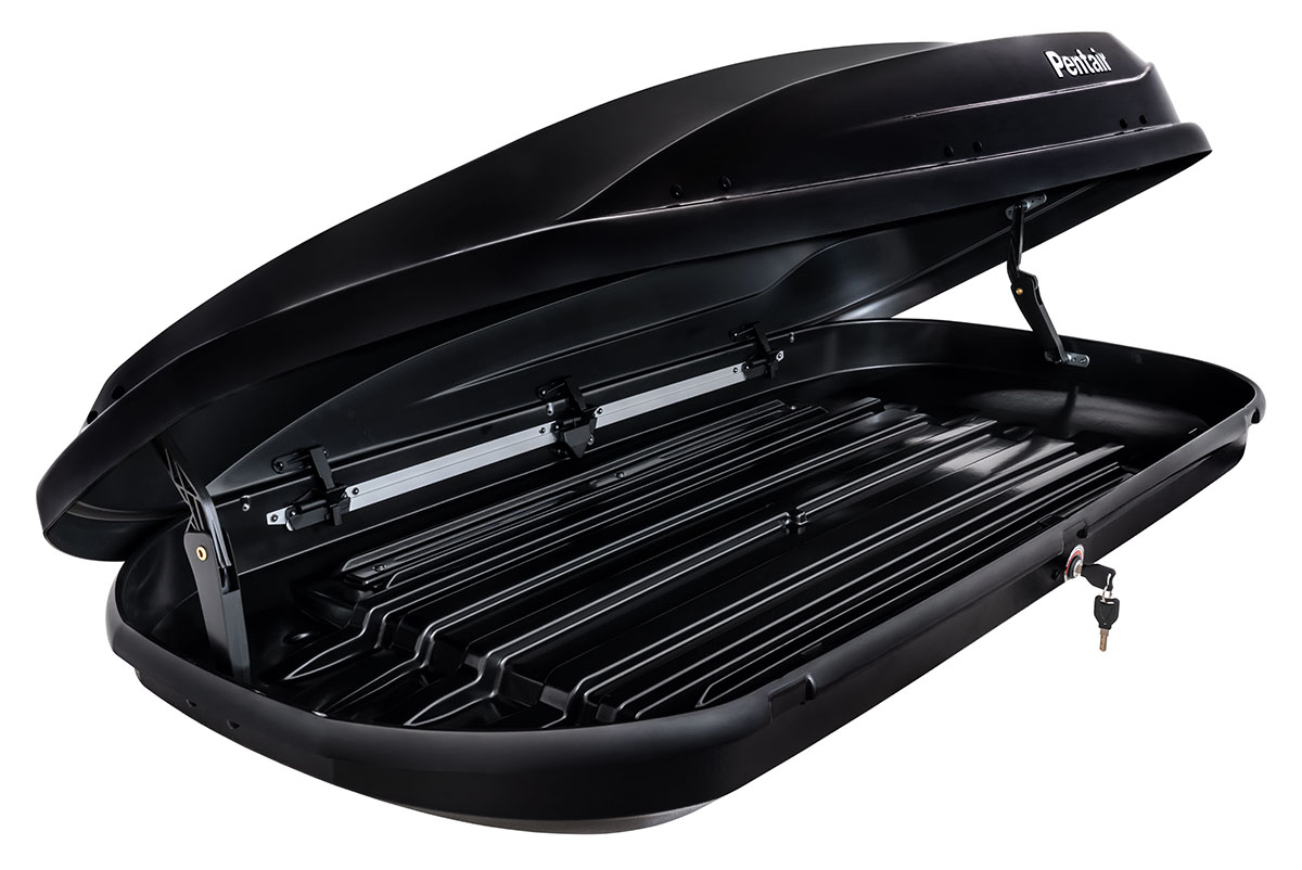 Бокс автомобильный на крышу Pentair RESORT 450L черный глянец, двусторонний