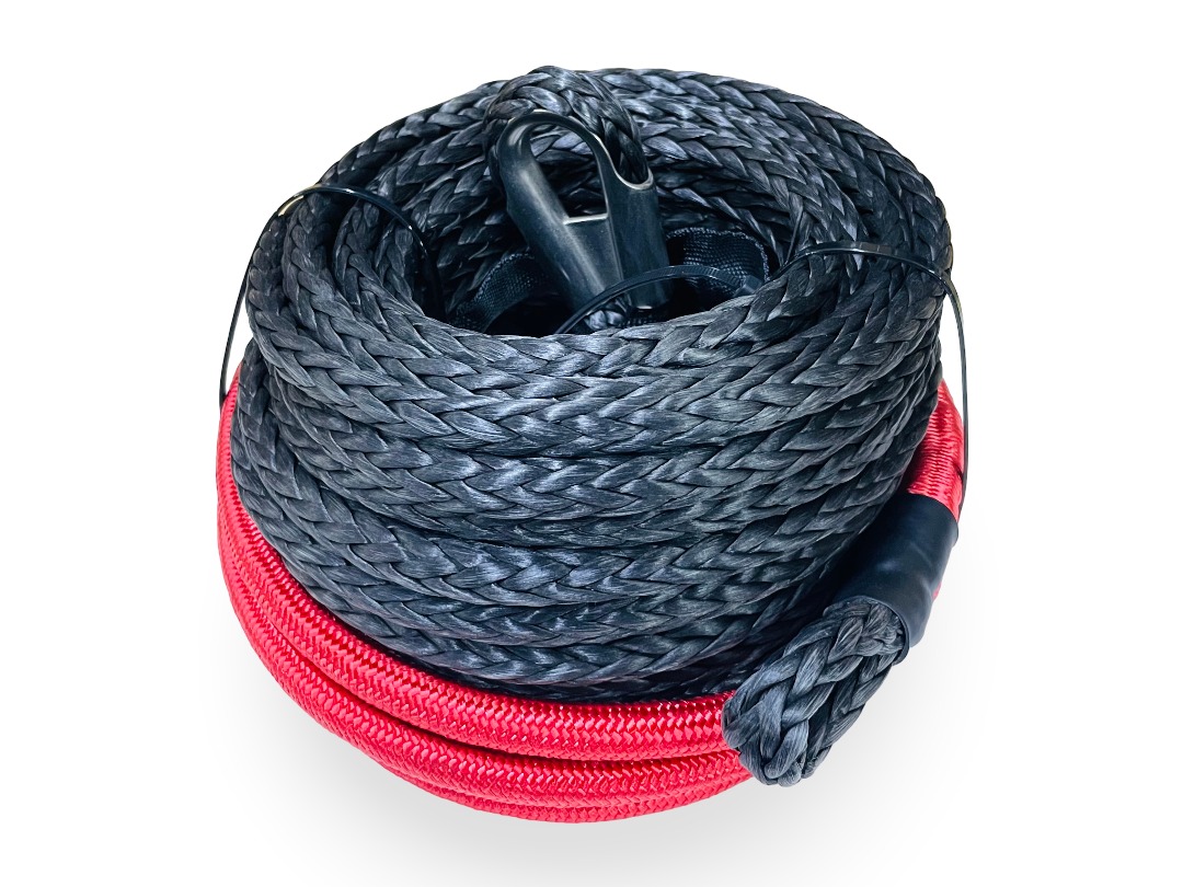 Трос синтетический с коушем 4REVO серия JET 9.5мм х 26м