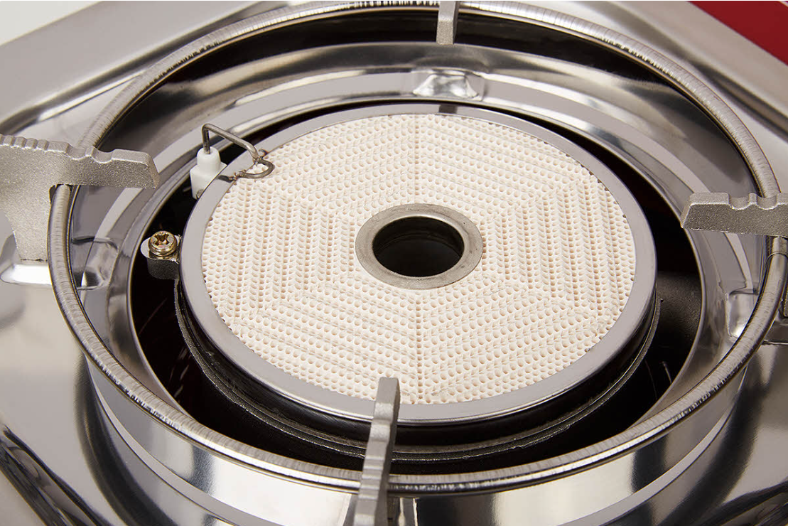 Плита газовая TOURIST SOLARIS PLUS портативная, керамическая, с переходником, в кейсе