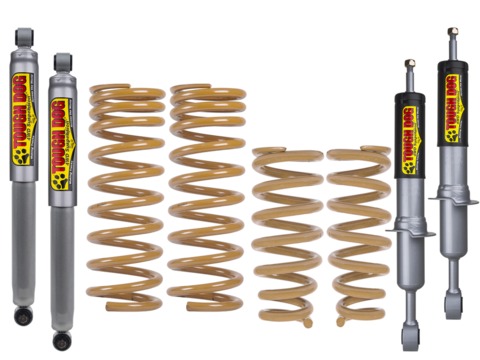 Лифт-комплект усиленной подвески Tough Dog для Toyota Land Cruiser Prado 95, тяжелая постоянная нагрузка 300 кг к ПСМ, лифт 40 мм