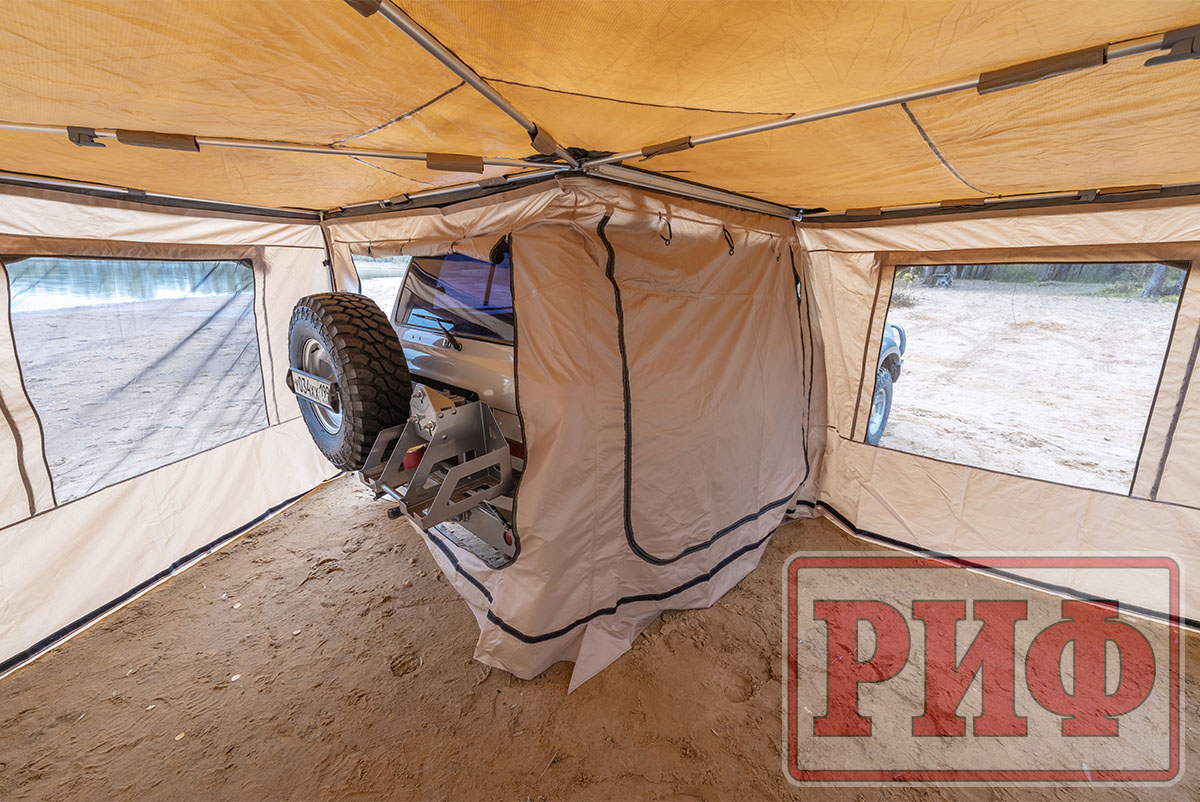 Стенки для комбинированной (прямоугольной с веерной частью) маркизы 2,5х2,5 м правые