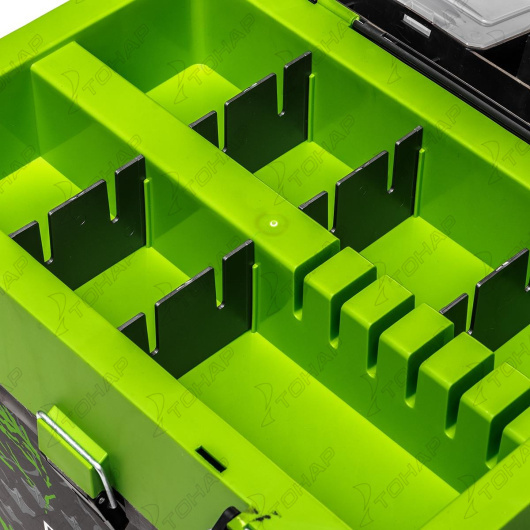 Ящик рыболовный зимний HELIOS SHARK, 19 л, салатовый