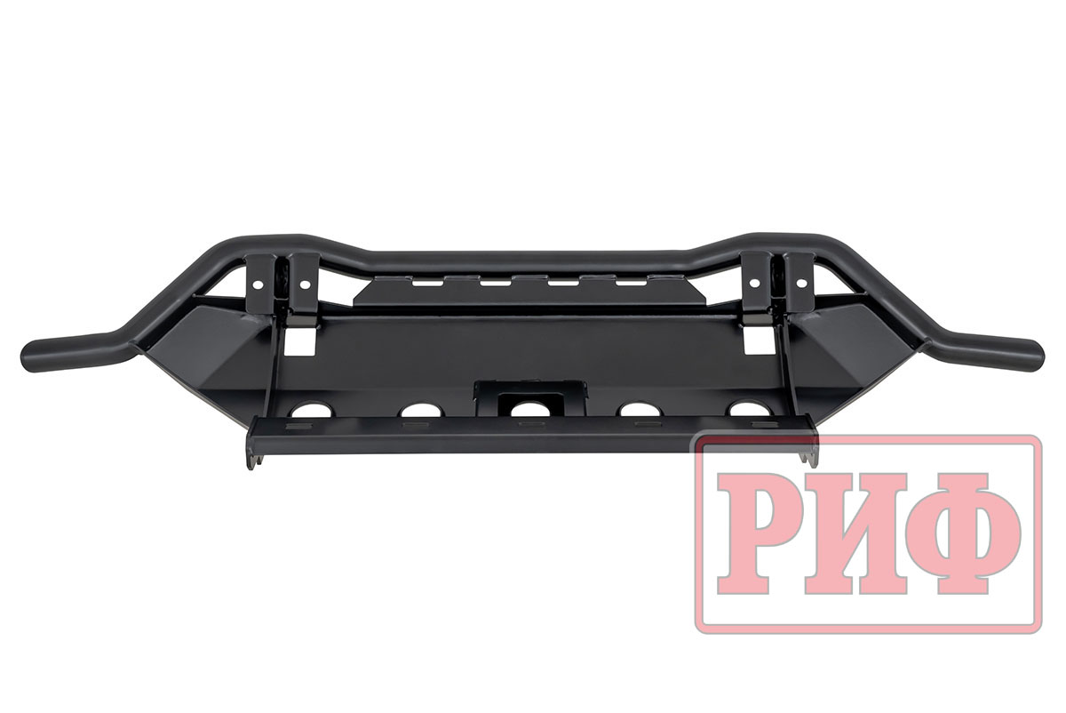 Бампер РИФ силовой передний/защита штатного бампера Lada Niva Travel с защитой радиатора