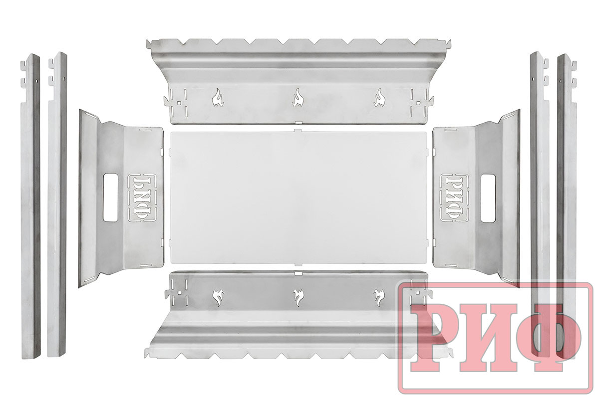 Мангал РИФ нержавеющая сталь, сумка в комплекте