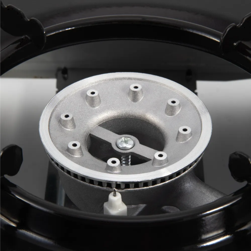 Плита газовая портативная "СЛЕДОПЫТ - PoweR" (с переходником), нержавеющая сталь