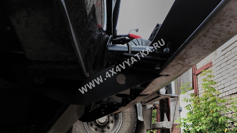 Площадка для установки лебедки в штатный бампер Ваз-2121 (Нива)