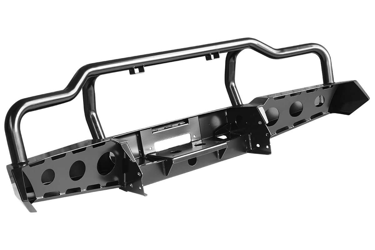 Бампер РИФ передний УАЗ Буханка c площадкой под лебёдку, с низкой защитной дугой (лифт)