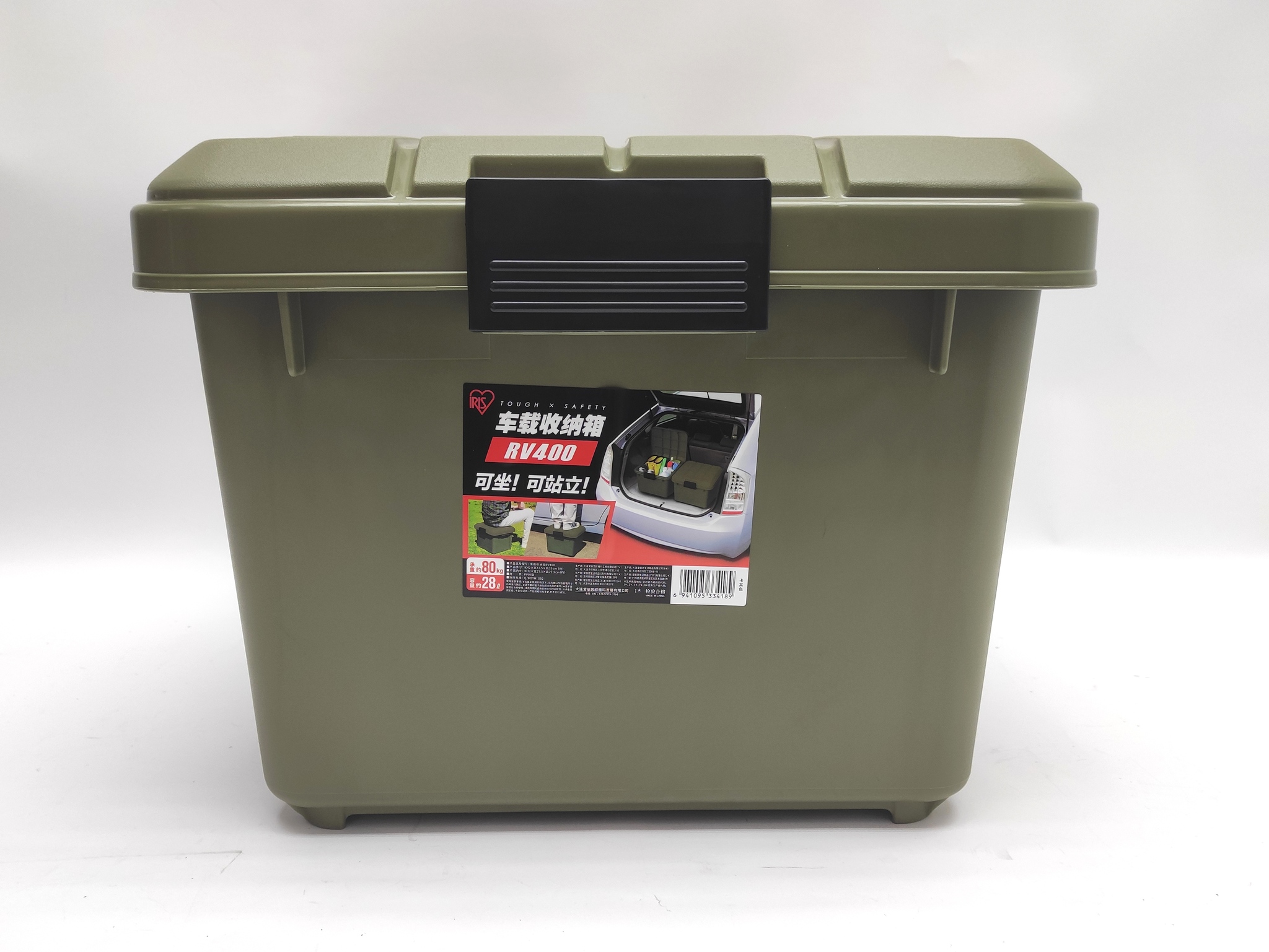 Ящик экспедиционный IRIS RV BOX 400, хаки, 28 литров 42x37,5x33 см.