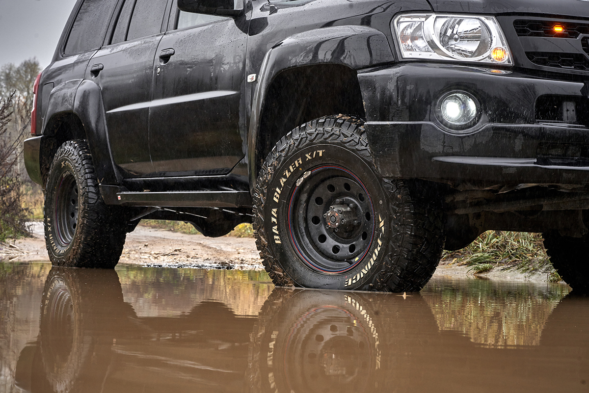 Пороги РИФ силовые Nissan Patrol Y61 2004+ (АКПП)