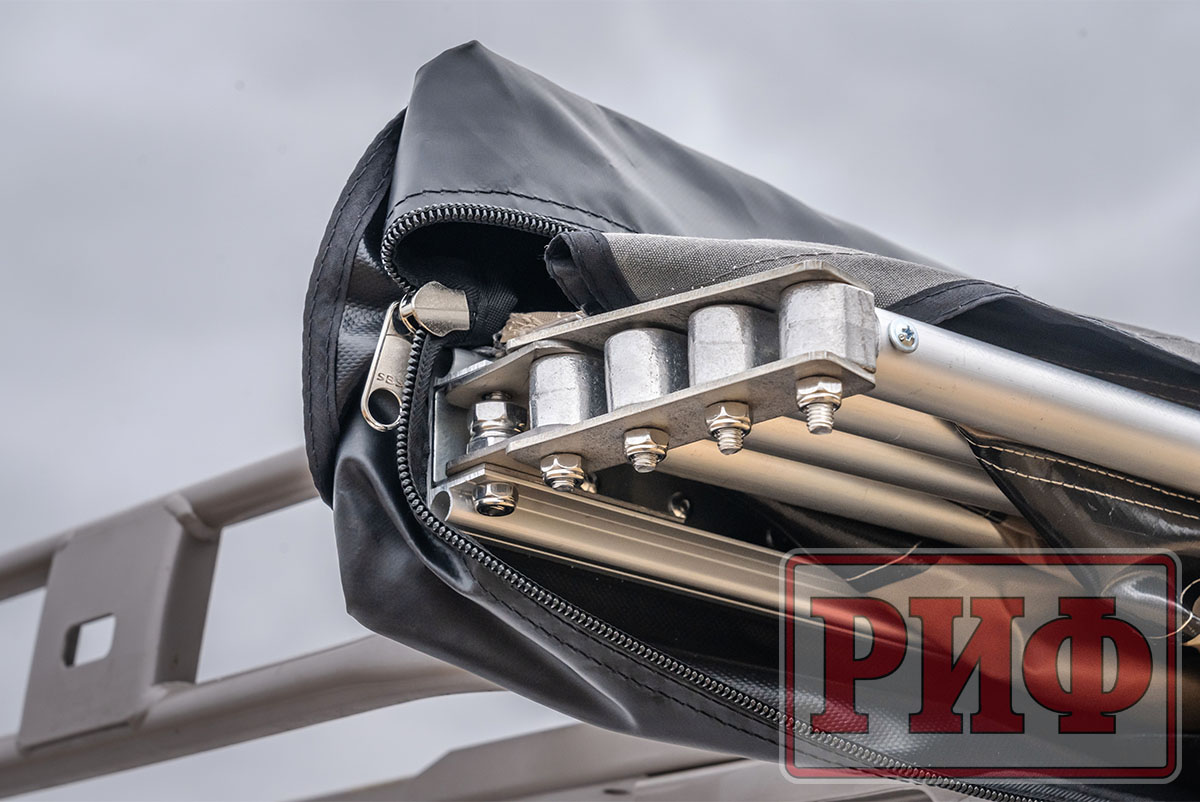 Маркиза автомобильная РИФ комбинированная (прямоугольная с веерной частью) 2,0х2,0 м (правая)