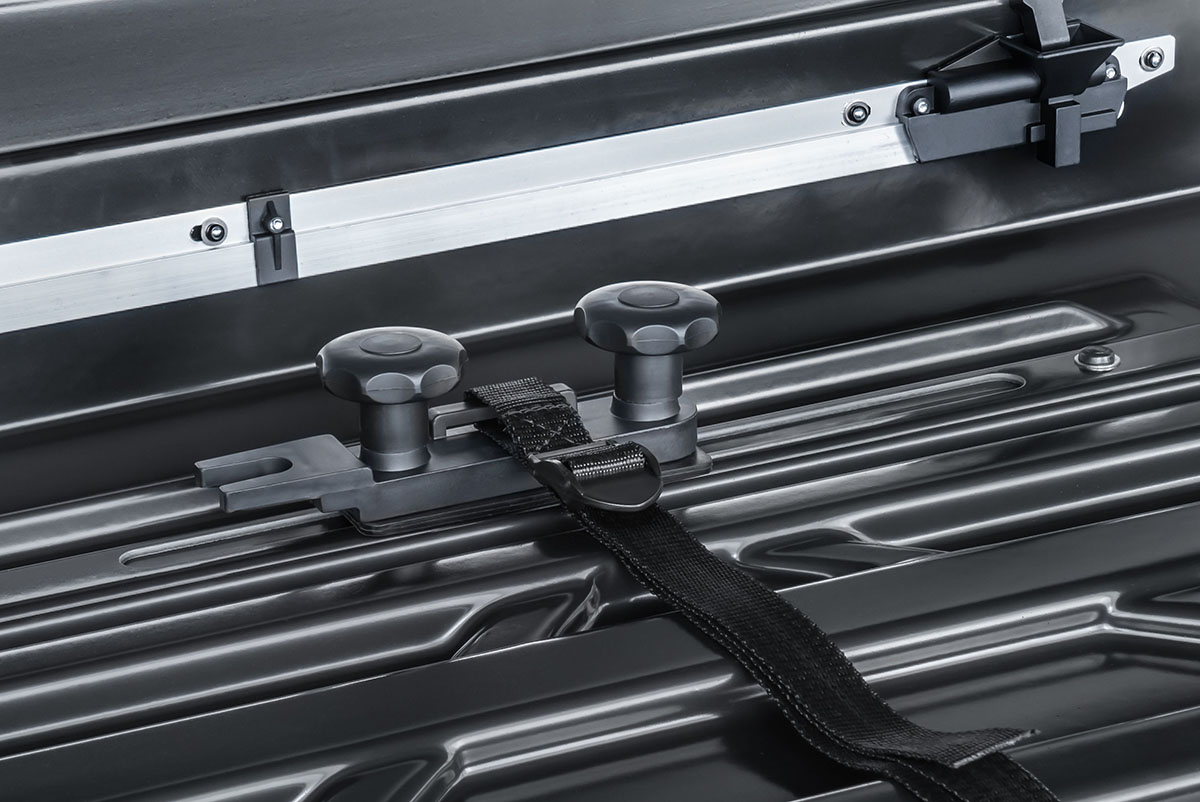 Бокс автомобильный на крышу Pentair RESORT 480L черный глянец, двусторонний