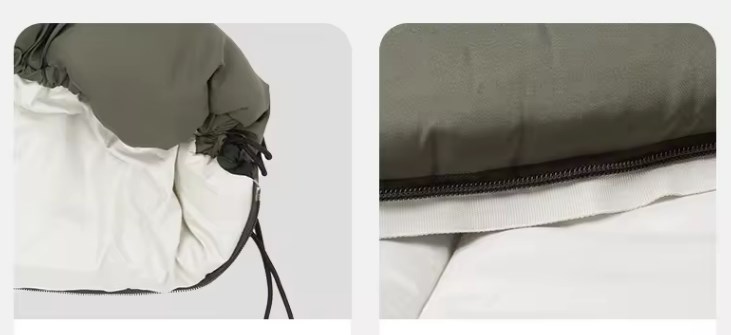 Мешок спальный Naturehike Lingdong, 225х75см, (ТК: +7C), (правый), зеленый