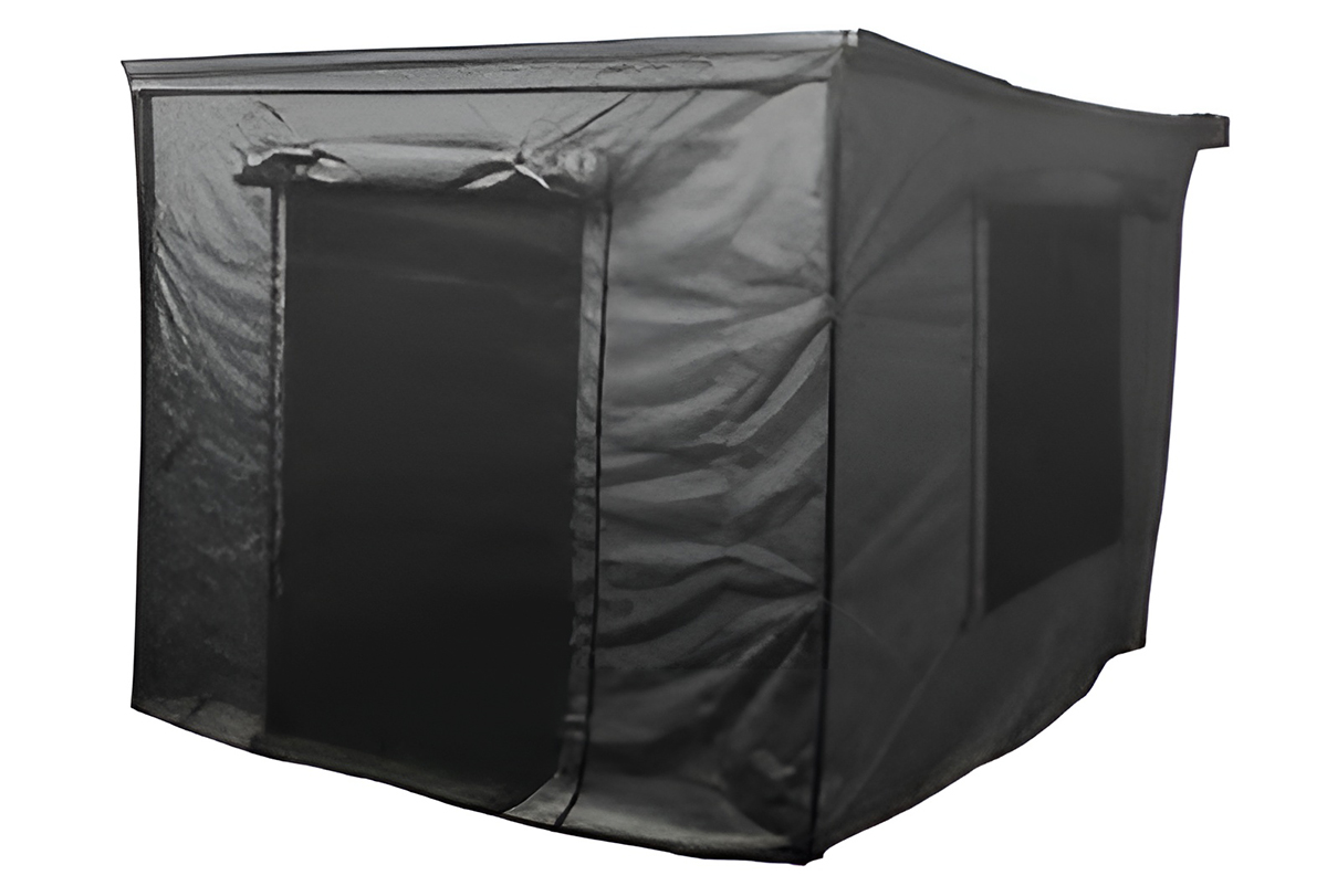 Стенки к автомобильной маркизе (тамбур) РИФ 2х2,5 м, черные