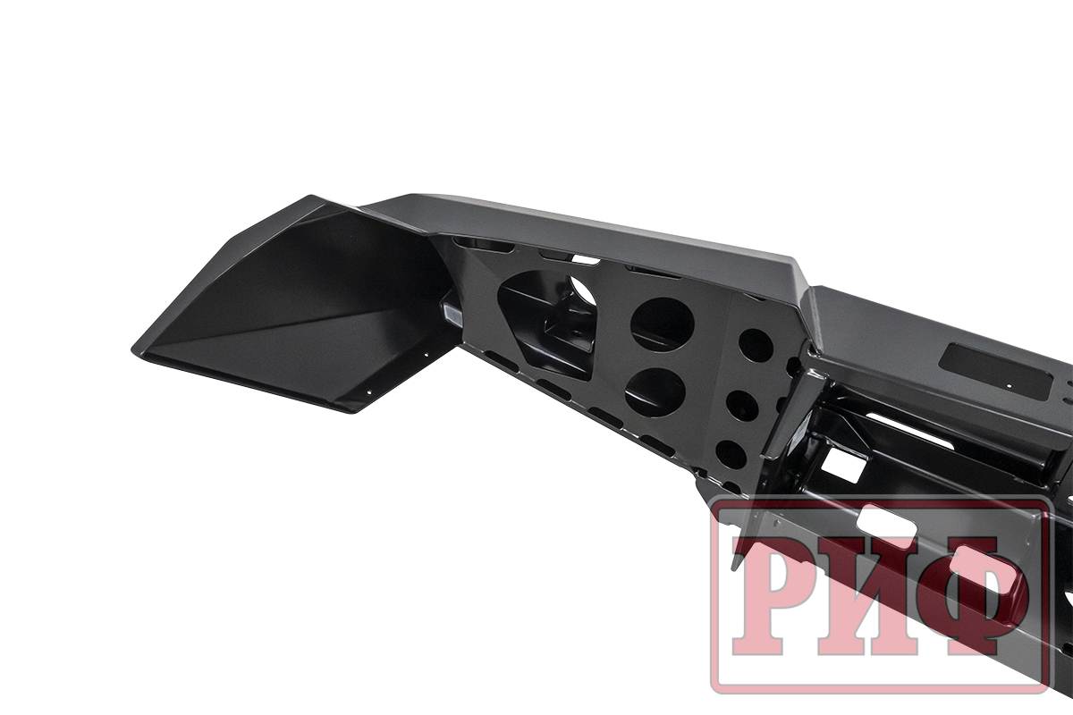 Бампер РИФ силовой передний Toyota Land Cruiser 200 2007-2015 c доп. фарами и защитой бачка омывателя