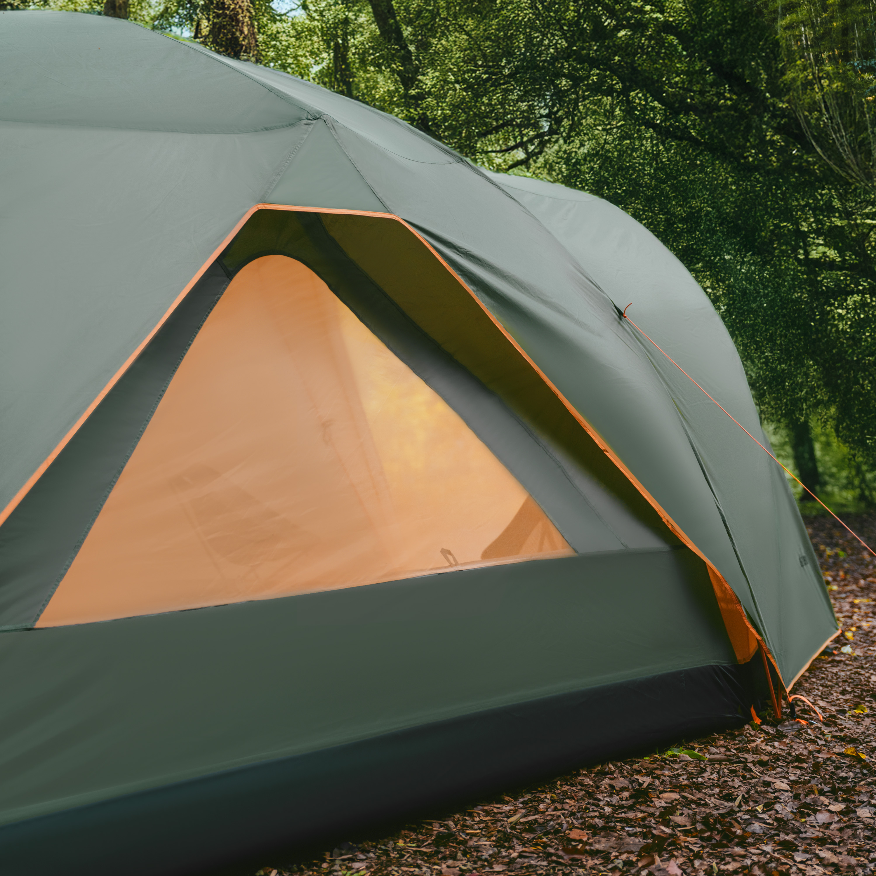 Палатка Naturehike KOTA 4, 8-местная, алюминиевый каркас, темно-зеленая