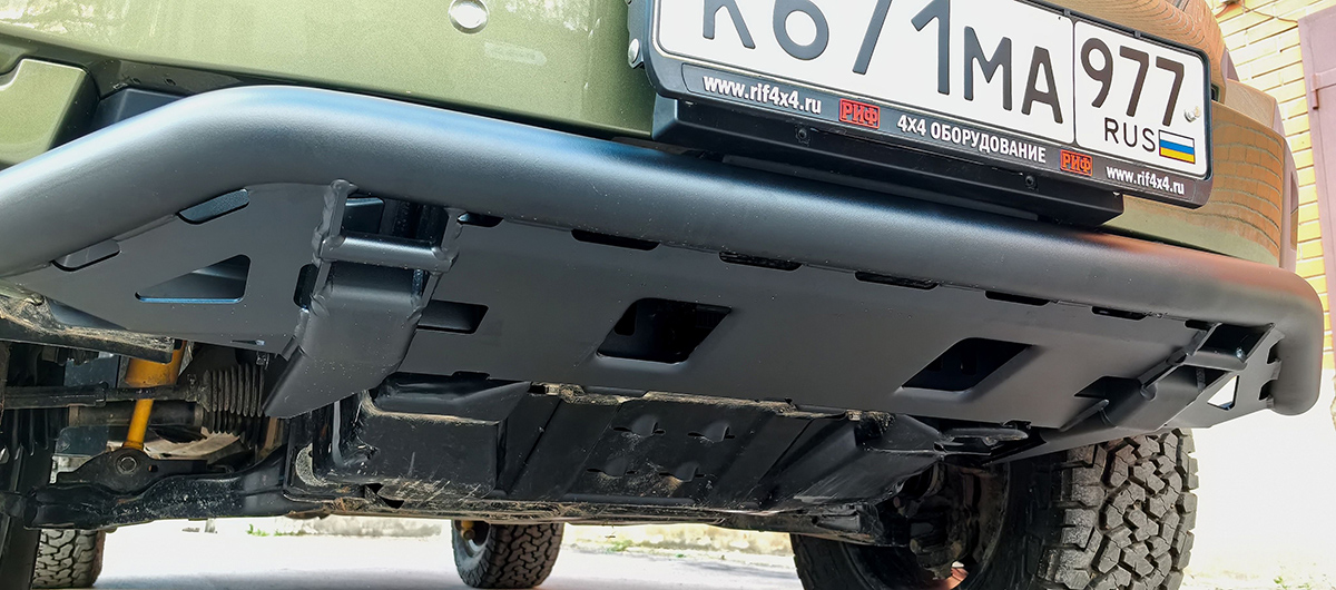 Бампер РИФ силовой передний/защита штатного бампера TANK 400 c защитой радиатора (устанавливается только с площадкой RIFT40-30000)