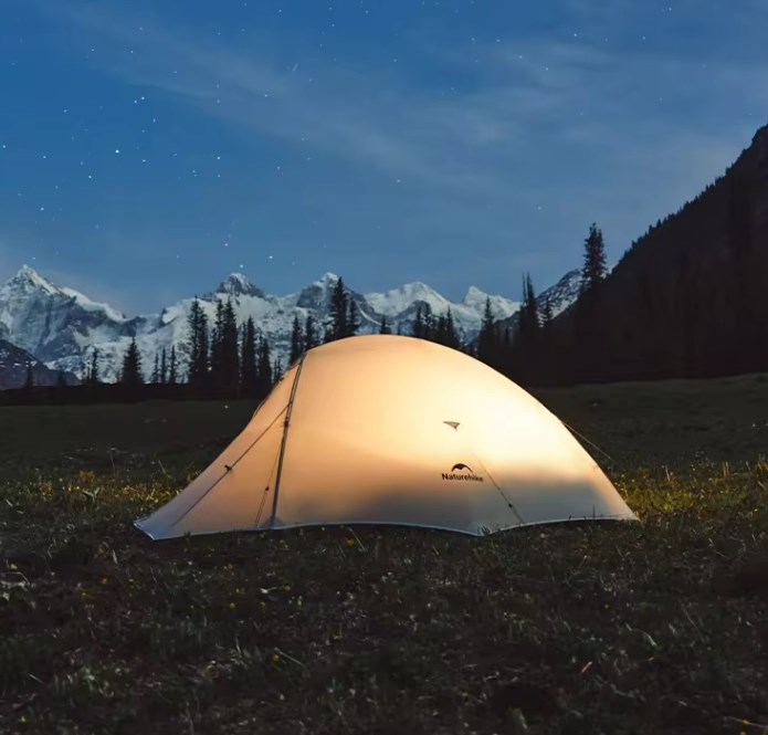 Палатка Naturehike Cloud Up UL Si 1-местная, алюминиевый каркас, серая