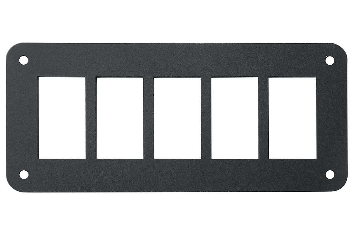 Панель кнопок монтажная пять отверстий