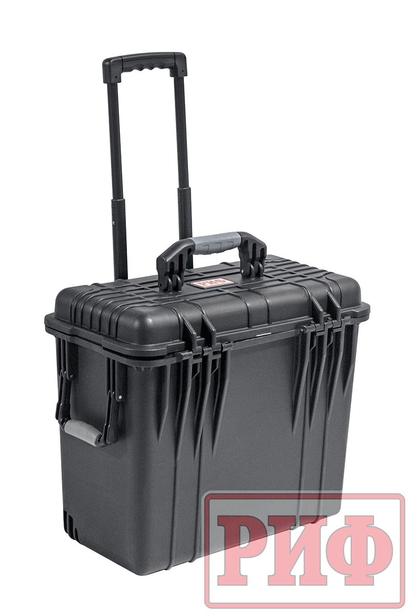 Кейс защитный ударопрочный РИФ 500х305х457 мм на колесах с телескопической ручкой IP55