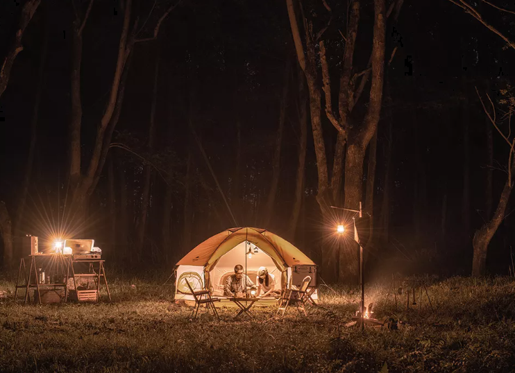 Палатка Naturehike Hexagon шестиугольная 4-местная, алюминиевый каркас, песочный