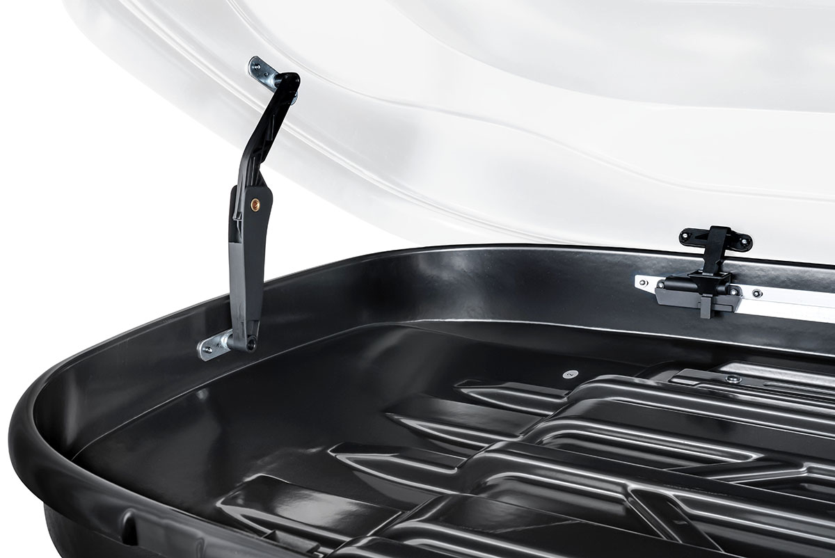 Бокс автомобильный на крышу Pentair RESORT 480L белый глянец, двусторонний