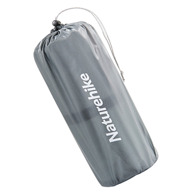 Коврик надувной Naturehike 183х58х12 см, овальный, серебристый карбон