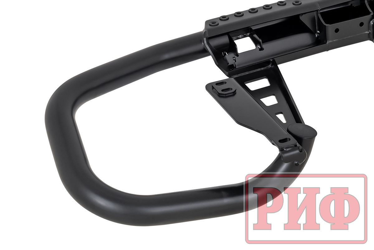 Бампер РИФ задний Toyota Land Cruiser Prado 150 c квадратом под фаркоп