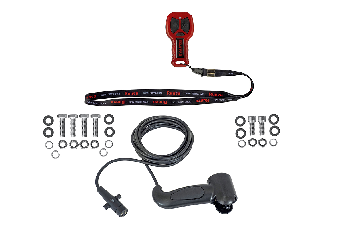 Лебёдка электрическая высокоскоростная 24V Runva EWXC9500SSR24V 4350 кг (синтетический трос)