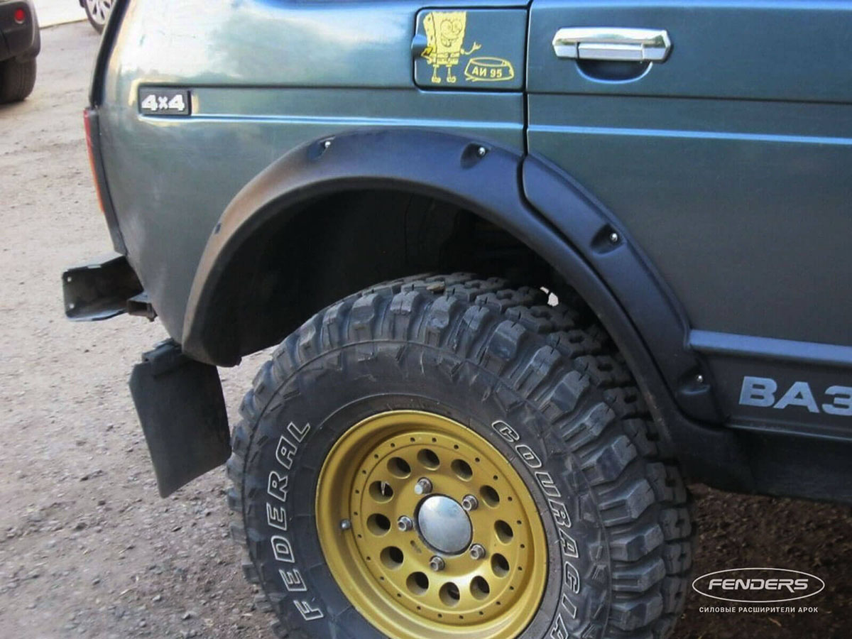 Расширители колёсных арок ВАЗ НИВА 2131 5D под нерезанные арки колёс