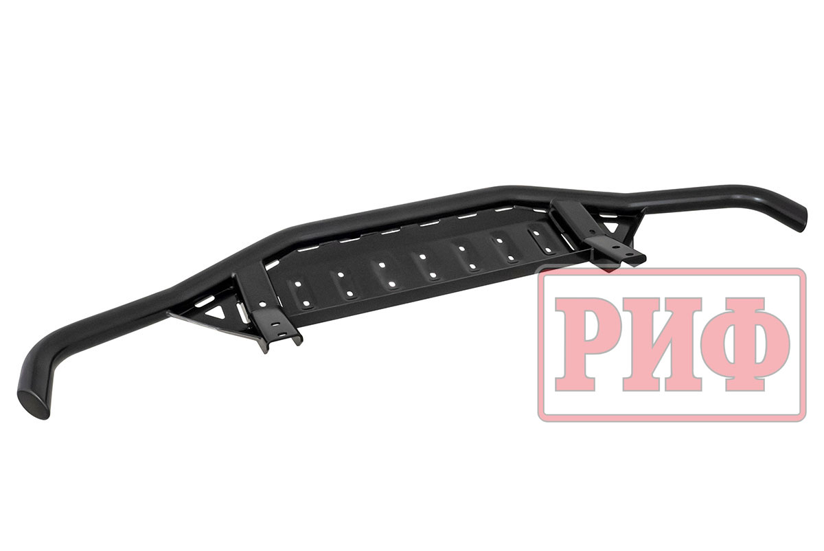 Бампер передний силовой/защита штатного бампера РИФ Toyota Land Cruiser 200 2007-2015 c защитой радиатора