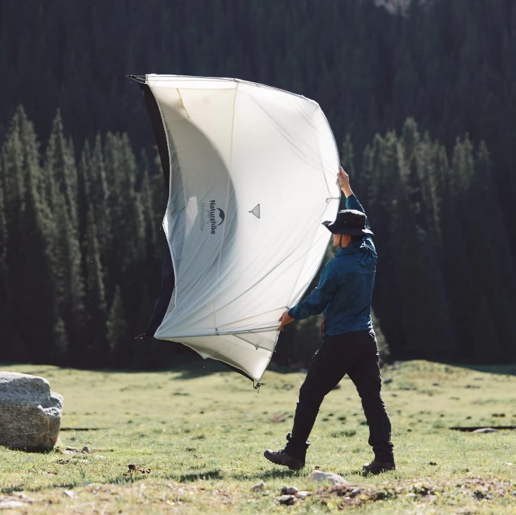 Палатка Naturehike Cloud Up UL Si 1-местная, алюминиевый каркас, серая