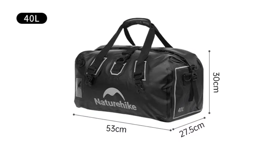 Гермосумка Naturehike 40 л ПВХ (черная)