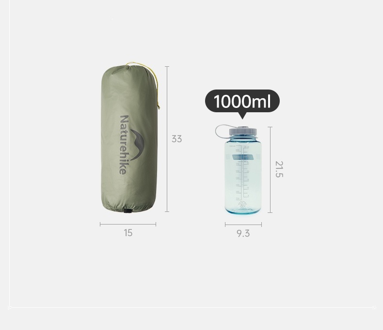 Палатка Naturehike Lingfeng UL 2-местная, зеленая