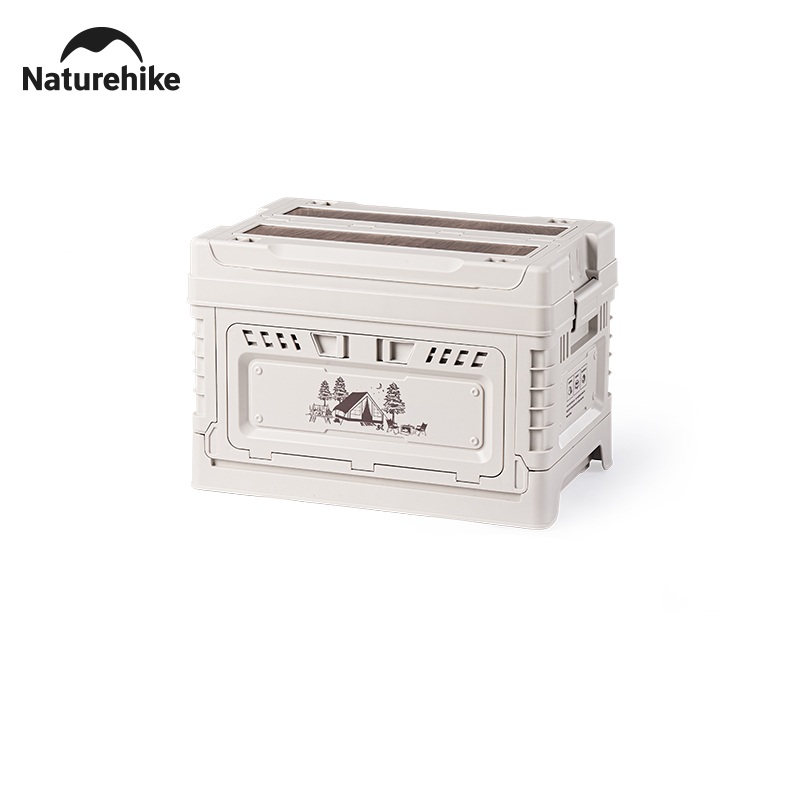 Ящик туристический Naturehike 25+5 л, трансформер, со столешницей, бежевый