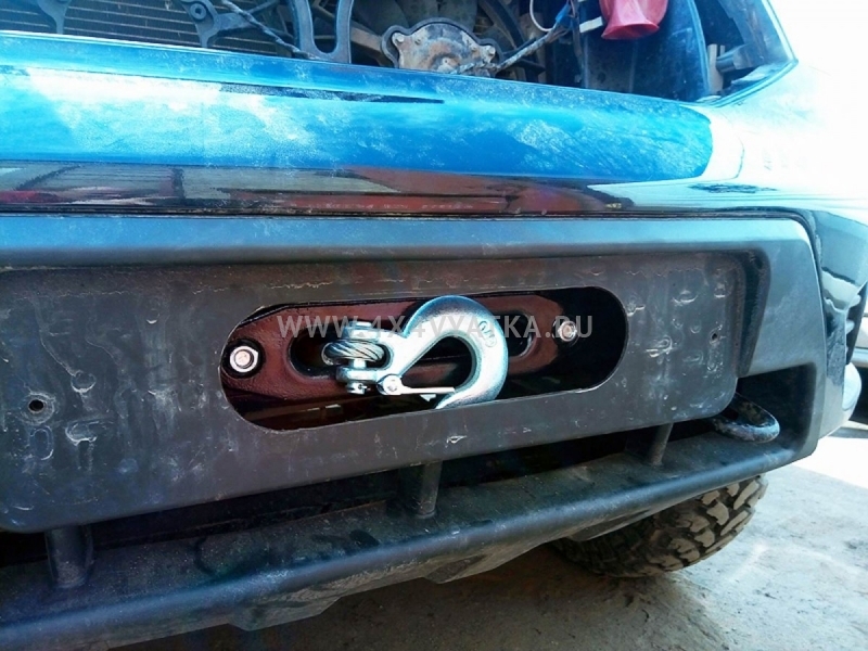 Площадка под лебедку в штатный бампер УАЗ Патриот до 2015 г.в универсальная