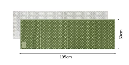 Коврик туристический Naturehike 195х60х1.8 см. IXPE, зеленый