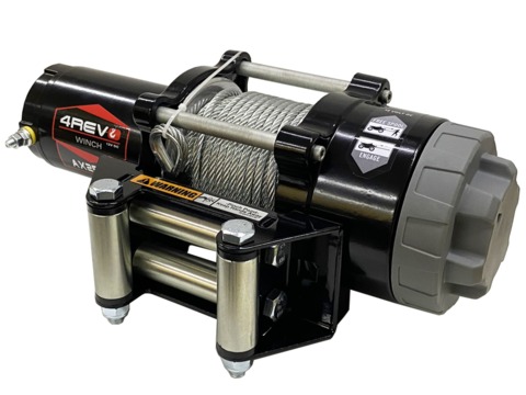 Лебедка для квадроцикла / снегохода 4REVO AX-2500 (Стальной трос)