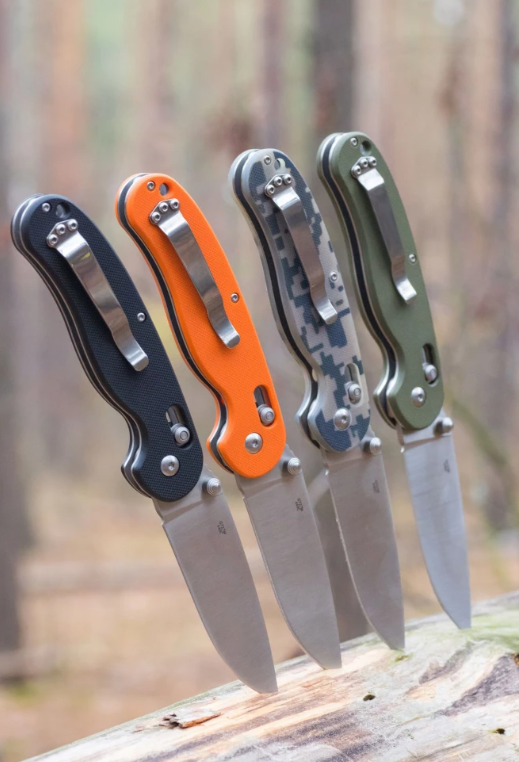 Нож складной GANZO, длина клинка 89 мм, сталь 440С, камуфляж