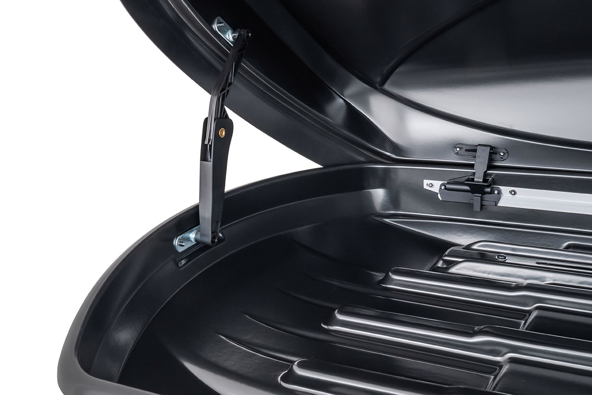 Бокс автомобильный на крышу Pentair COBRA 420L черный глянец, двусторонний