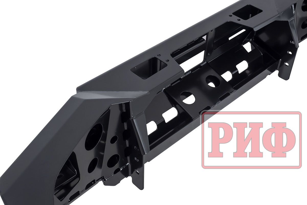 Бампер РИФ силовой передний Toyota Land Cruiser Prado 120 c доп. фарами и защитой бачка омывателя