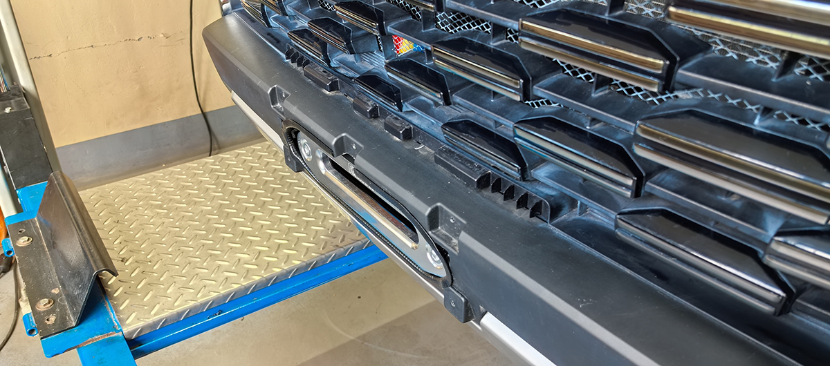 Площадка РИФ под лебёдку в штатный бампер Changan Hunter Plus