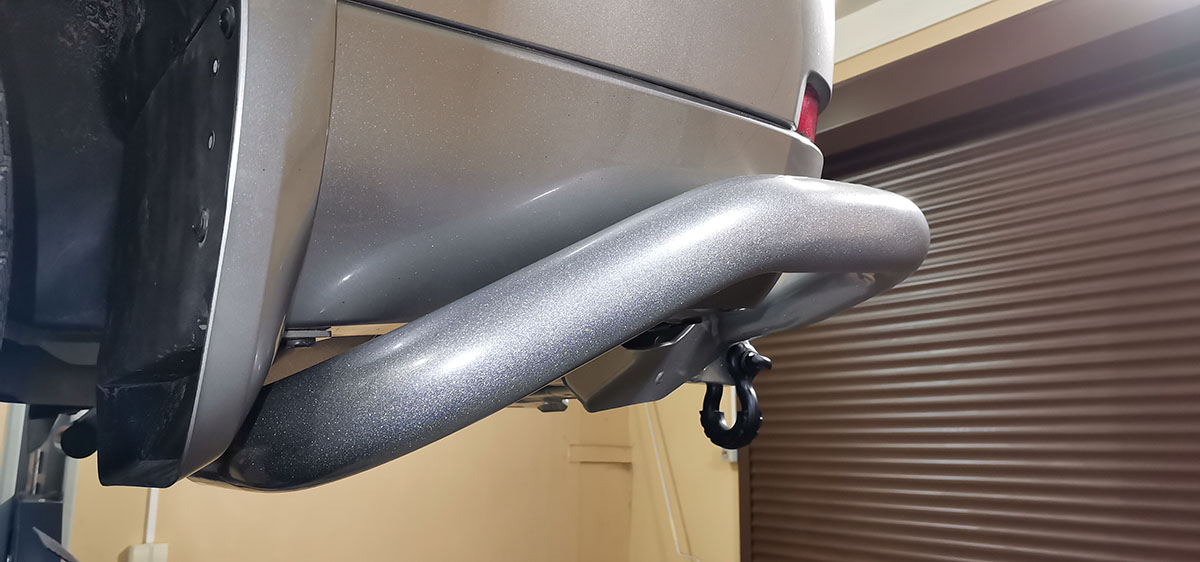 Бампер РИФ задний силовой/защита штатного бампера TANK 500 c квадратом под фаркоп