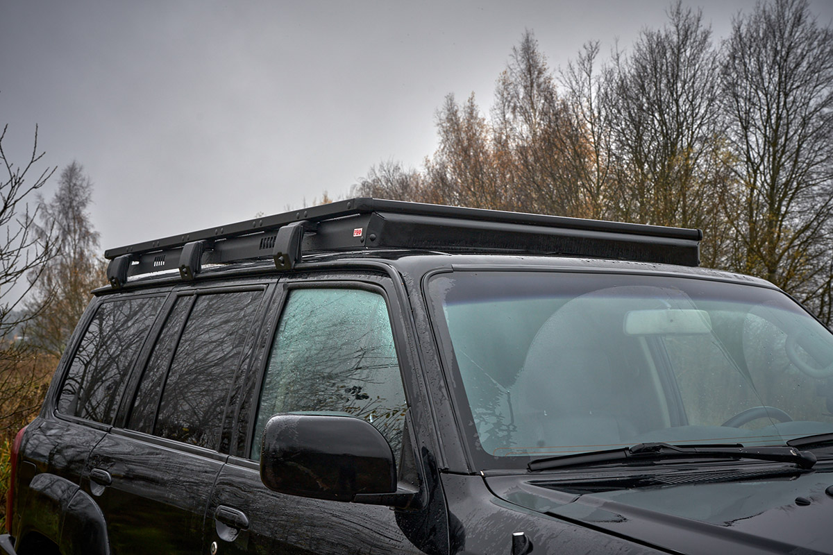 Багажник экспедиционный (платформа) алюминиевый РИФ 1250x2080 мм для Nissan Patrol Y61 2004+ (с крепежом)