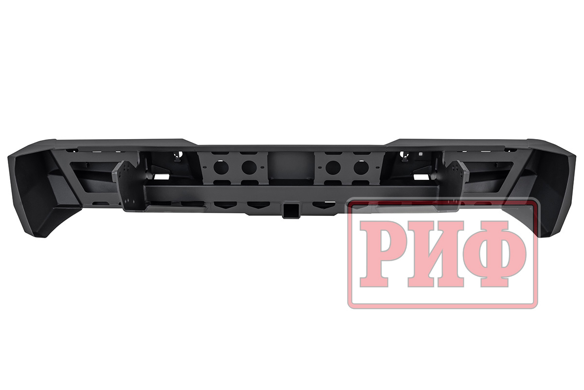 Бампер РИФ силовой задний Great Wall Poer с квадратом под фаркоп и фонарями
