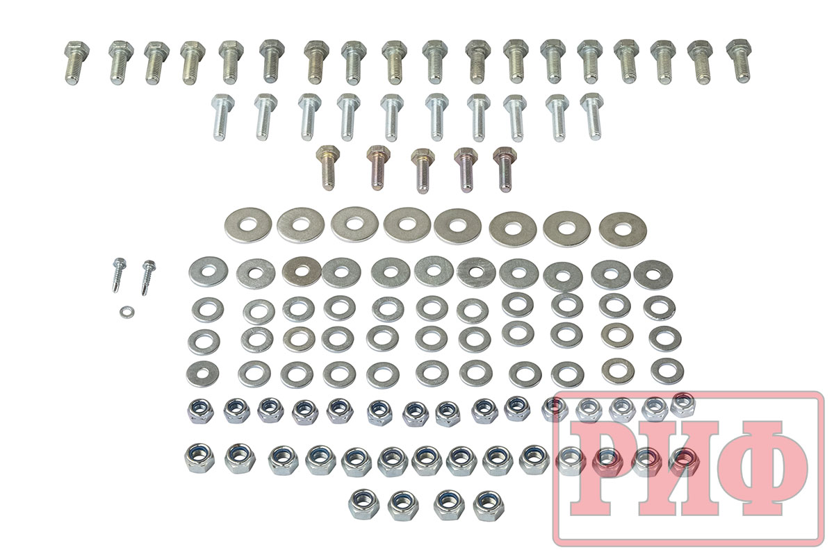 Бампер силовой/защита штатного бампера РИФ УАЗ Патриот 2015+ c квадратом под фаркоп и калиткой, стандарт
