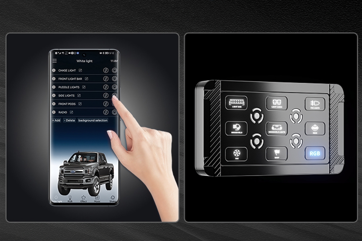 Панель переключателей AURORA (9 кнопок + Bluetooth)