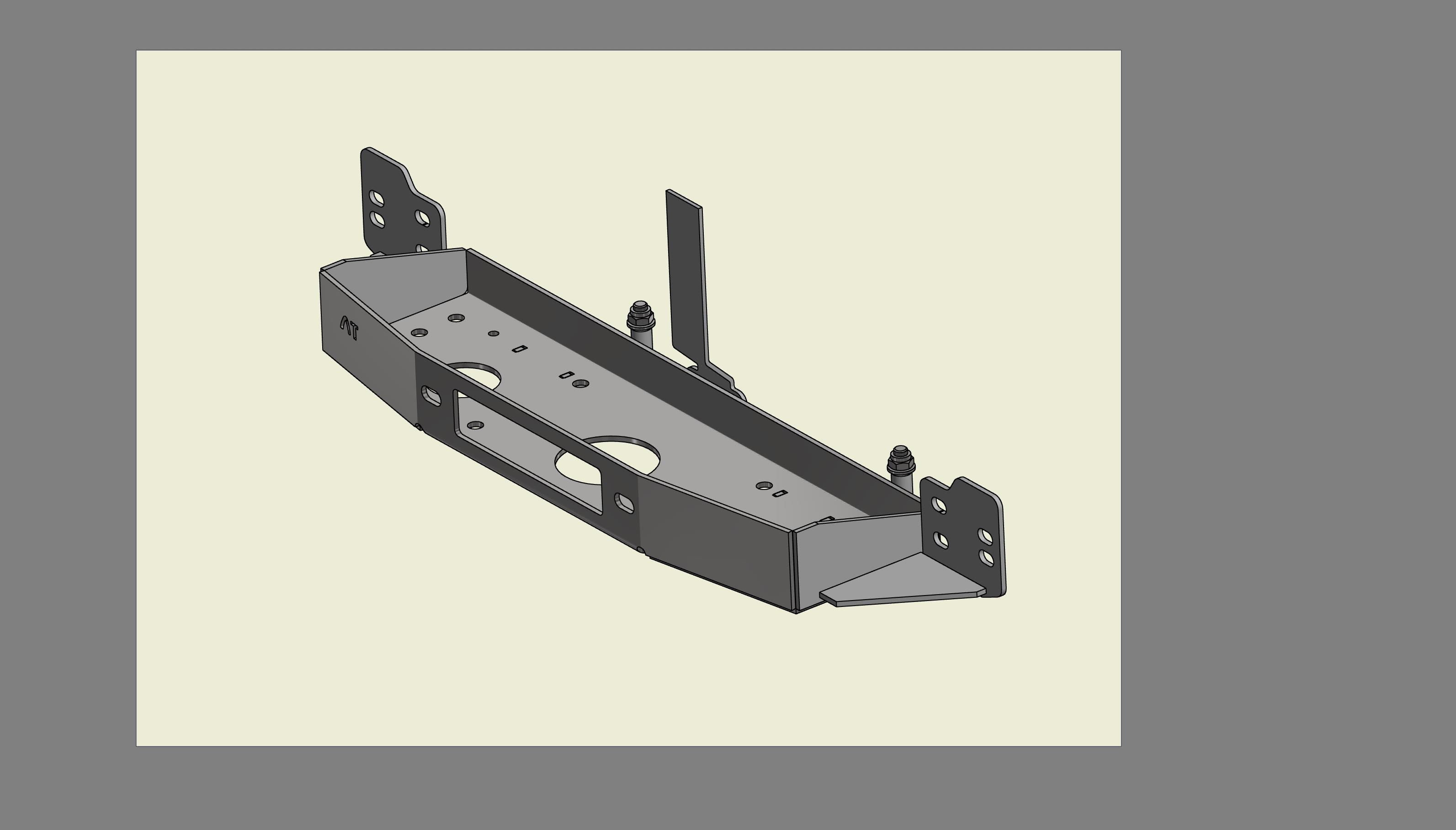 Установочный комплект лебедки GWM Wingle7 2018-